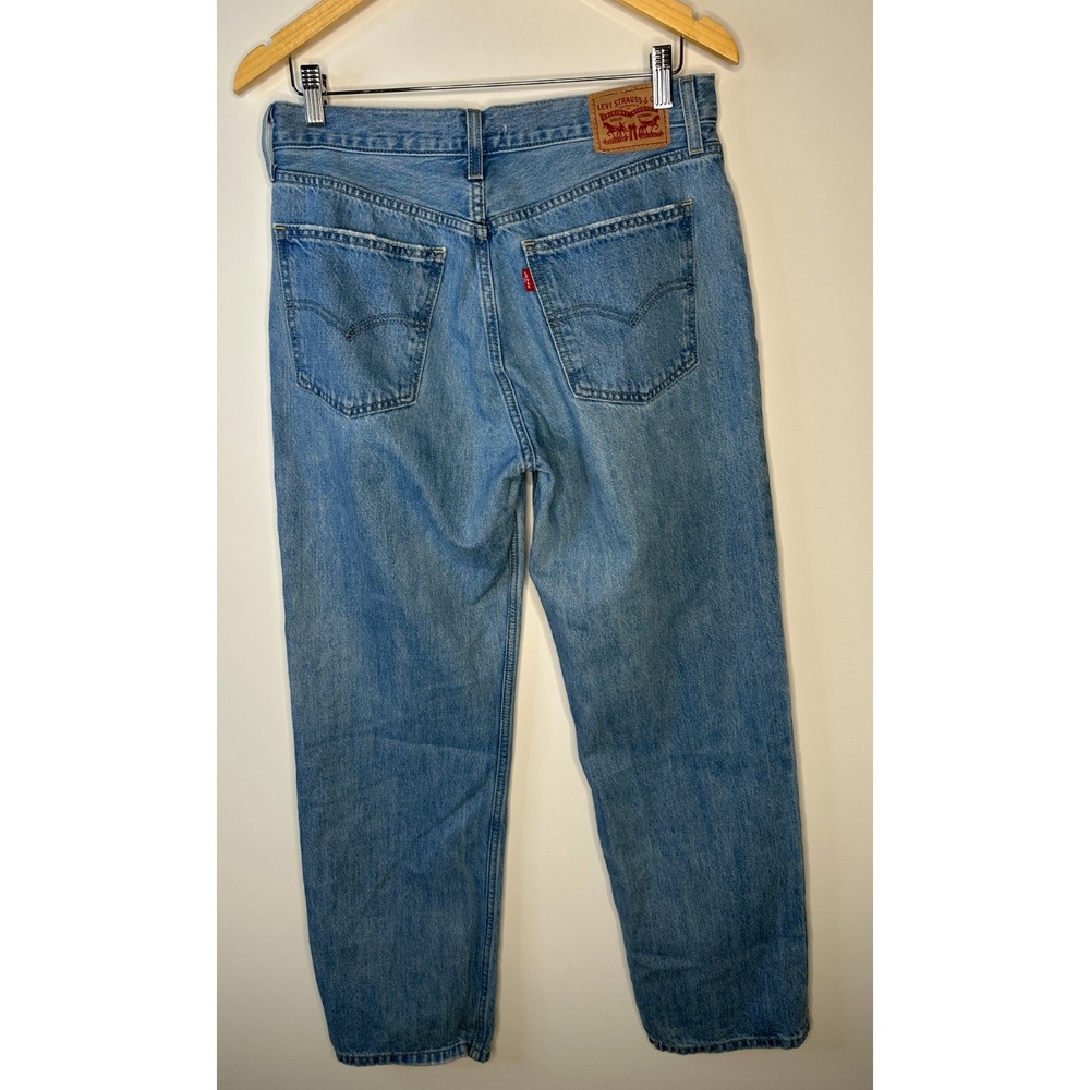 Levi's Low Pro Straight Jeans Women's Size 29 Light Wash Blue Denim Relaxed EUC - Picture 10 of 14